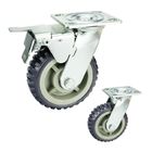 Side Brake Wheels Tread On Core Heavy Duty Casters Trolley Wheels 5 Inch
