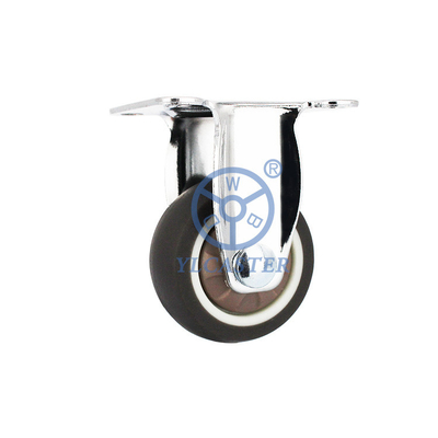 1.5" Small TPR Casters Directional Forward And Backward Cabinet Caster Wheels