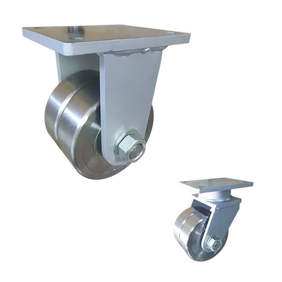 10x2 Inch Forged Steel Super Heavy Duty Casters Solid Twin Wheel Double Ball Bearing