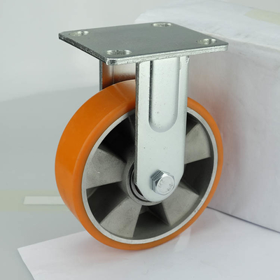6 Inch Heavy Duty Aluminium Core Polyurethane Caster Wheels 400KG Load Capacity Swivel Trolley Wheels Wholesales