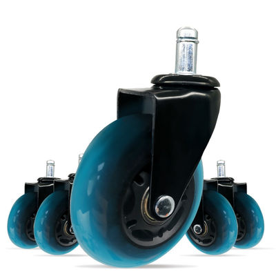 Zinc Plated Medium Duty Casters with 5-3/4 Inch Overall Height and PU/PVC/TPR/PP/Rubber Wheels Built to Withstand Heavy Loads