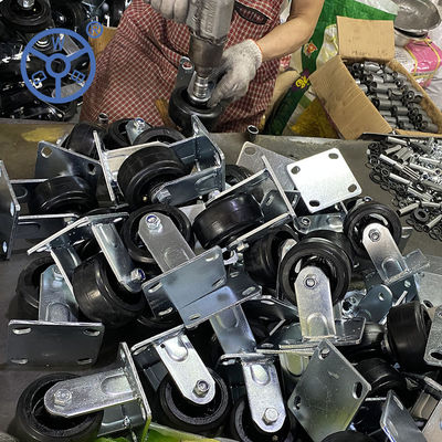Grey Wheel Light Duty Casters Plastic Wheel Core for Temperature Range -20 To 100 Degrees Celsius