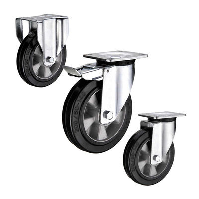 No Marking 350kg Loading 10 Inch Heavy Duty Caster Wheels With Aluminium Core