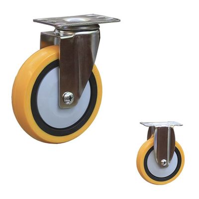 125mm PP Swivel Plate Stainless Steel Caster Wheels