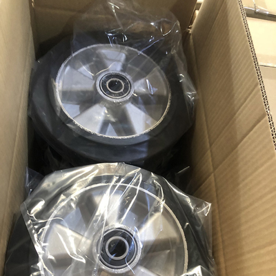 No Marking 350kg Loading 10 Inch Heavy Duty Caster Wheels With Aluminium Core