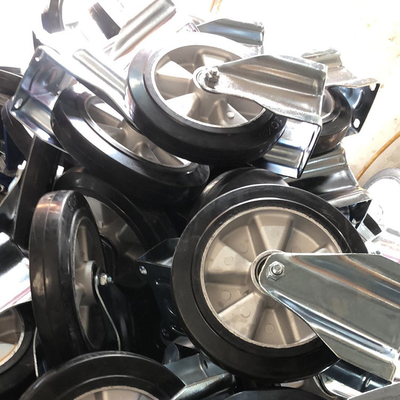 No Marking 350kg Loading 10 Inch Heavy Duty Caster Wheels With Aluminium Core