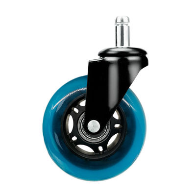 Zinc Plated Medium Duty Casters with 5-3/4 Inch Overall Height and PU/PVC/TPR/PP/Rubber Wheels Built to Withstand Heavy Loads