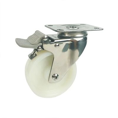 重荷 45kg ボールベアリングナイロンキャスター スクロール 設置 100 ポンドの負荷容量