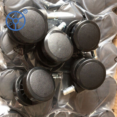 450-850kg 負荷容量 ブラック PU カスターホイール ホールコア 強いホイール 工業用・商業用車用