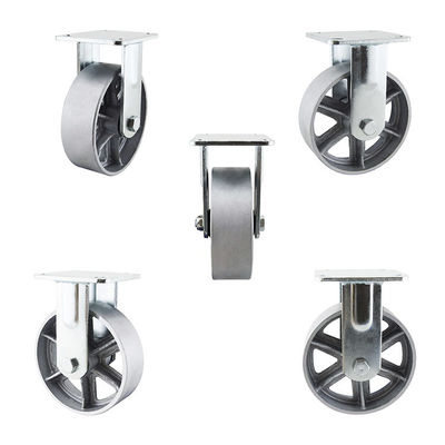 6x2 Inch Silver Wheel 280kg Load Capacity Heavy Duty Rigid Casters