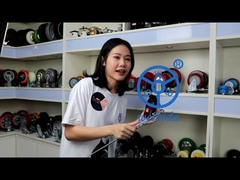 Introduction of single ball bearing red pvc medium duty casters