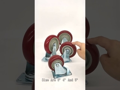 中量レッドPVCキャスターのご紹介-YLcaster